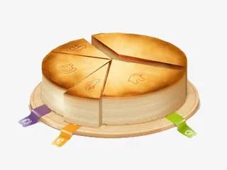 蛋糕形式的统计图免抠