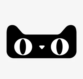 矢量天猫的头免抠