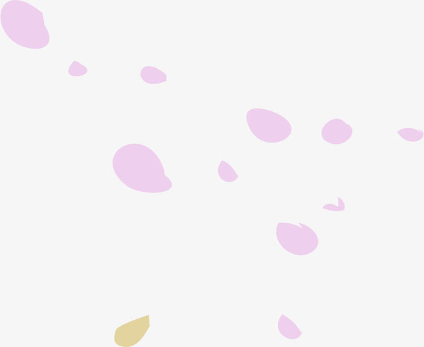 粉色花瓣漂浮免抠