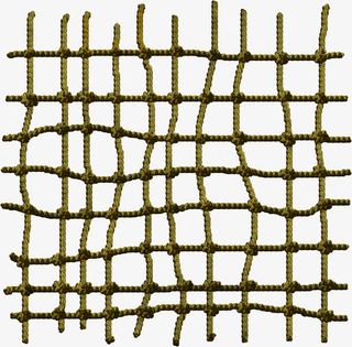 麻绳编制的绳网免抠