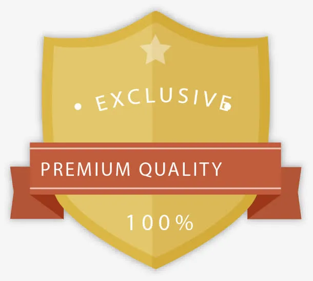 盾牌促销标签矢量素材免抠