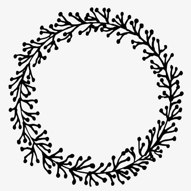 创意花环边框免抠