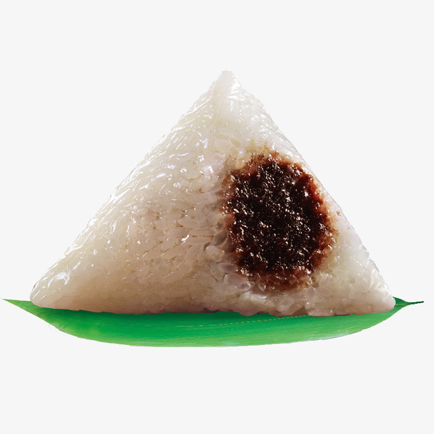 润香豆沙粽微距摄影免抠
