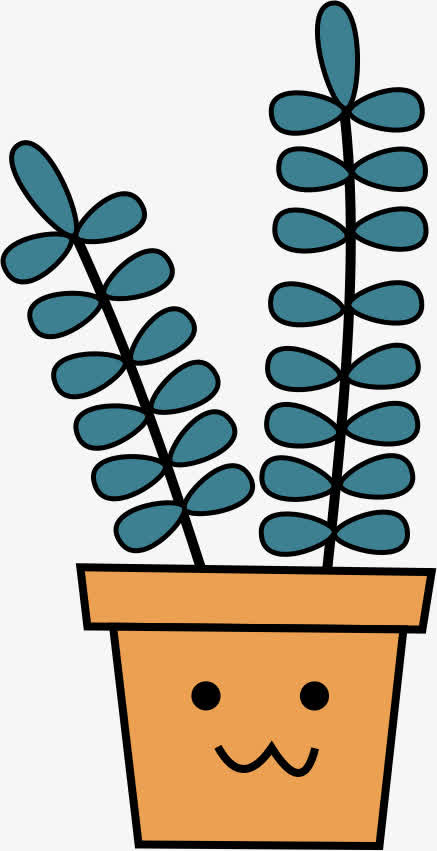 盆里的植物免抠