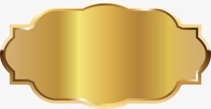 金色徽章图案免抠