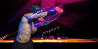 大气黑金散打搏击比赛背景素材高清