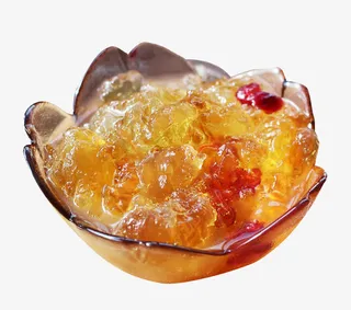 桃胶蔓越莓糖水免抠