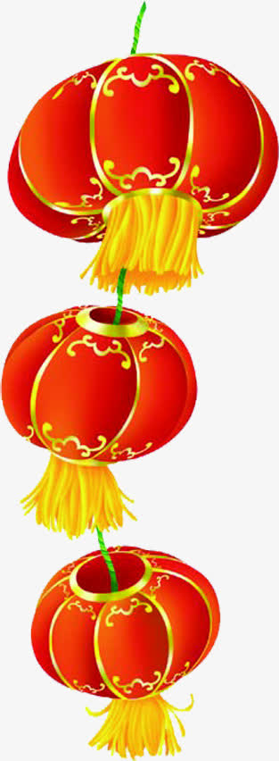喜庆灯笼新年活动免抠