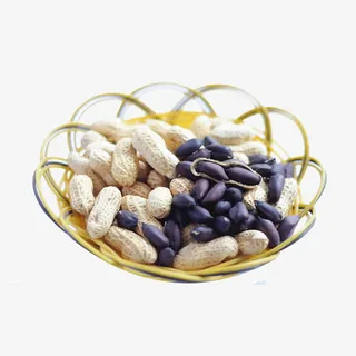 实物黑花生餐饮免抠