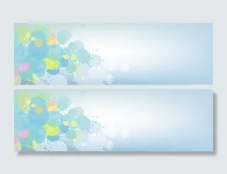 水彩泼墨唯美banner高清