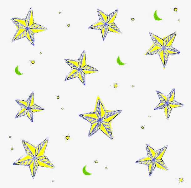 星星艺术底纹背景免扣图片