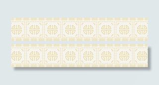 新年黄色窗花底纹免抠