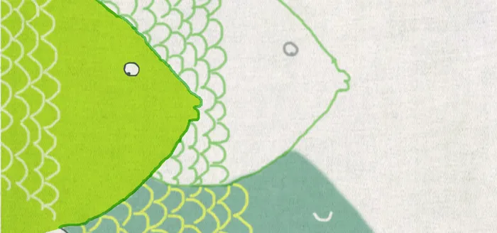 卡通手绘鱼背景高清