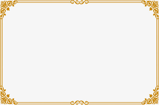 清新书信边框免抠