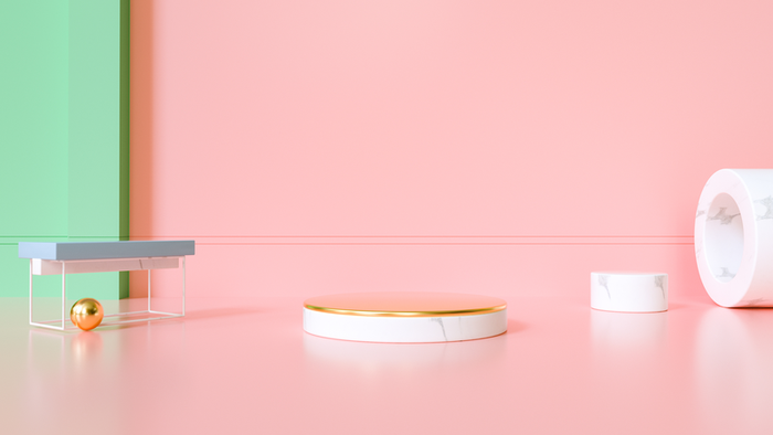 国潮，C4D，简约，场景高清