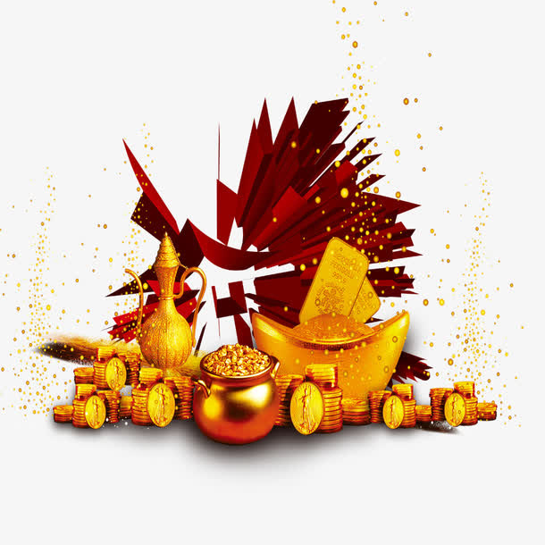 黄金元宝免抠