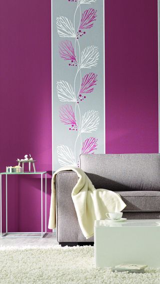 家居紫色花朵沙发H5背景素材高清