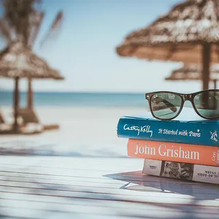 木板展台渡假书本背景图高清