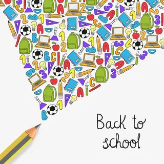 铅笔手绘文具免抠