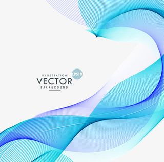 矢量情人节彩色渐变飘带免抠