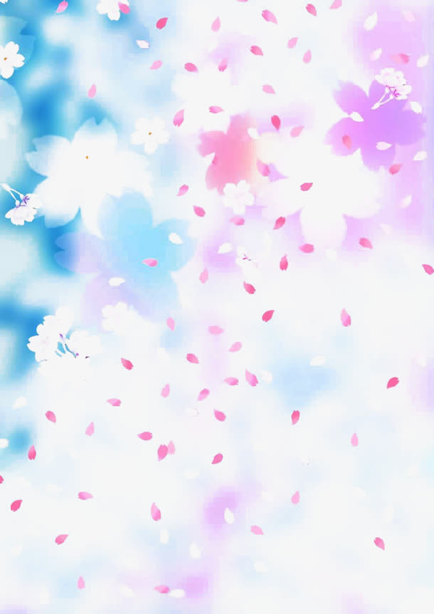 花瓣飘落免抠