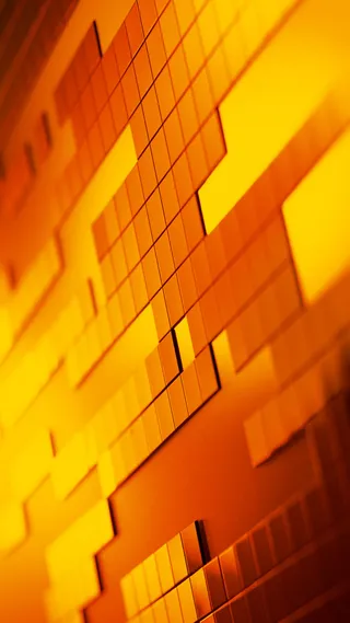 黄色几何H5背景素材高清