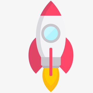 粉色小火箭免抠