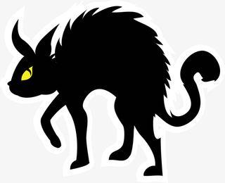 黑色万圣节动物免抠