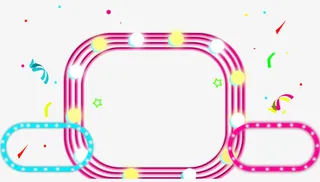 卡通海报边框免抠