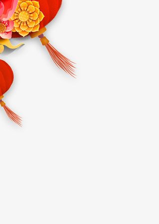 灯笼春节装饰元素免抠