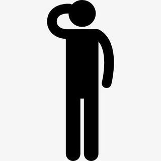 敬礼的士兵剪影图标免抠