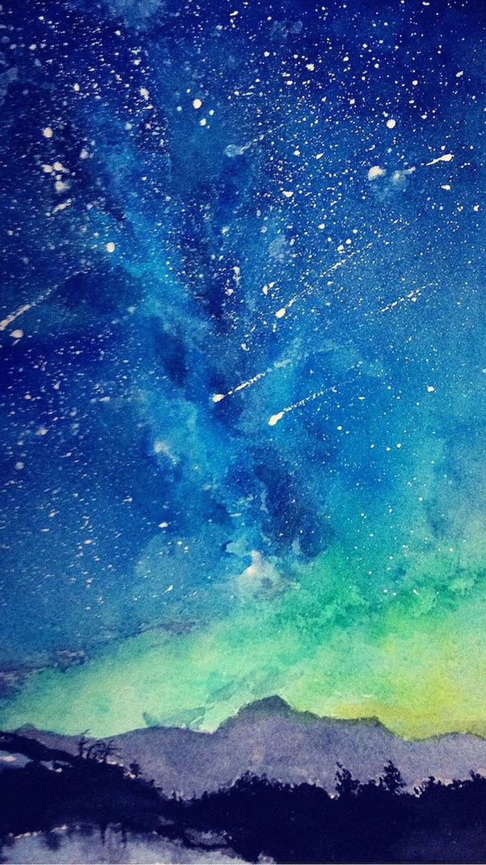 彩色星空H5背景高清