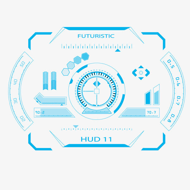 科技设计图形场景素材免抠