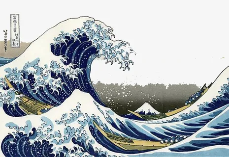日本风海浪免抠 日本风海浪免抠
