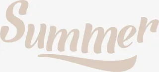 summer艺术字设计免抠