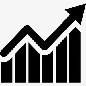 酒吧平面上升箭头图标免抠