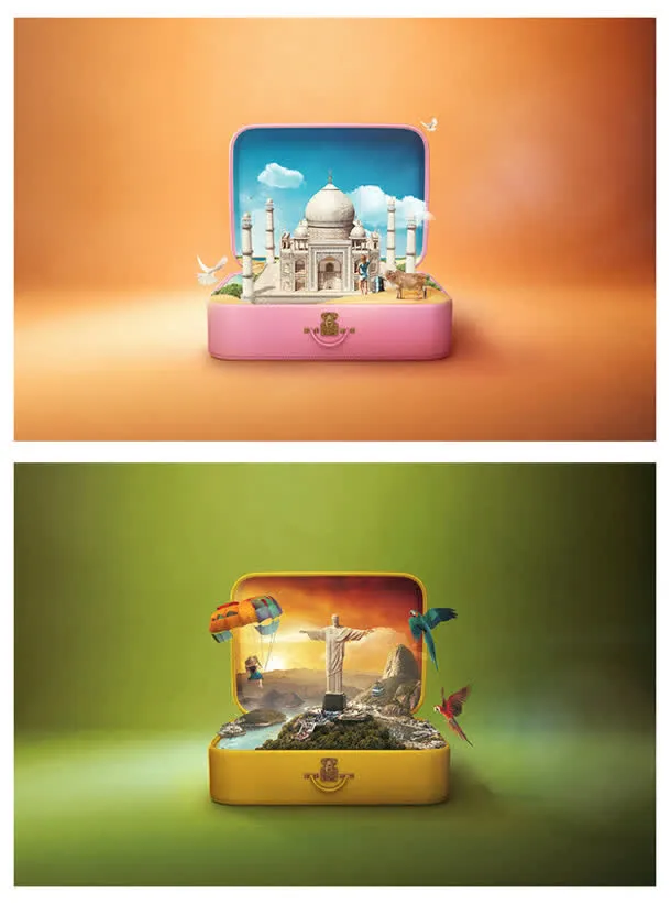 盒子创意建筑异域免抠