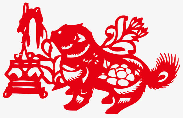 瑞狗吉祥免抠