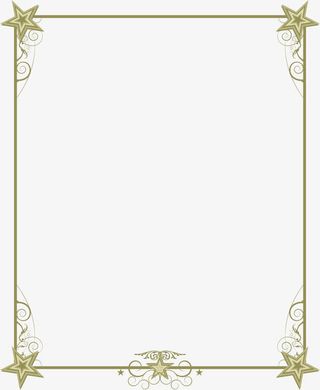 简约卡通边框免抠