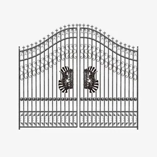 欧式铁艺门免抠