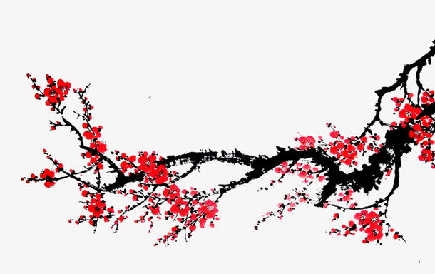 中国风元素梅花免抠