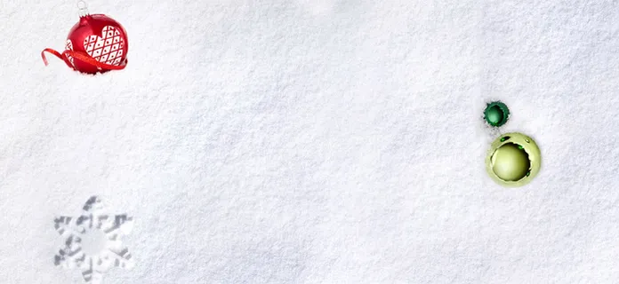 白雪装饰背景banner装饰高清