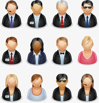 正面用户角色图标免抠