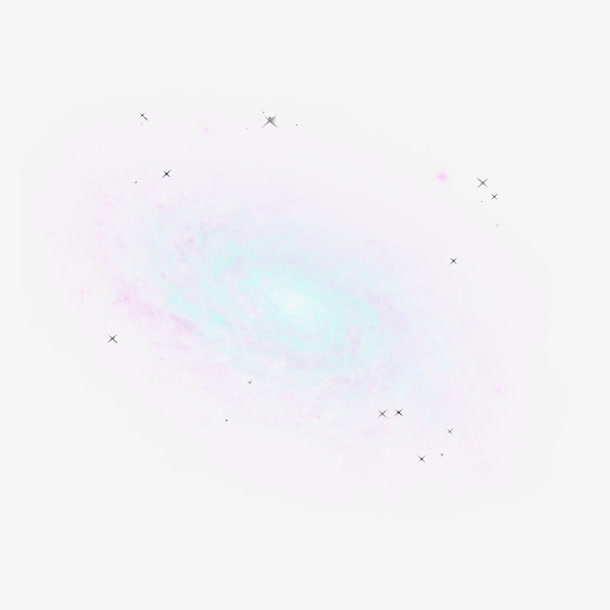 太空星系紫色星云免抠