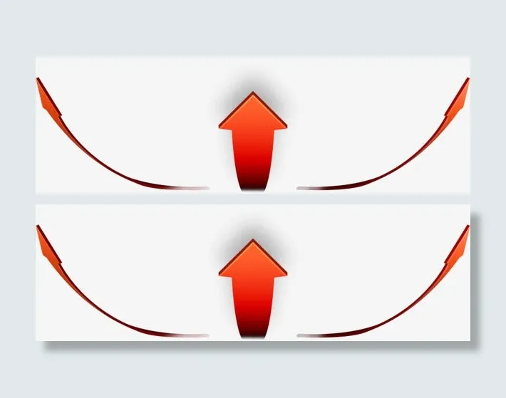 扁平红色箭头免抠