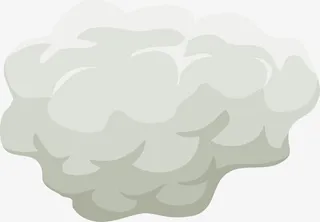 花型的创意烟雾笔刷免抠