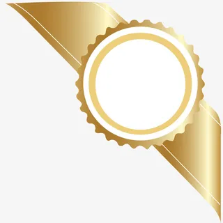 金色矢量装饰元素免抠