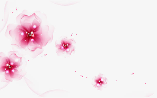 紫色花蕊的花朵免抠