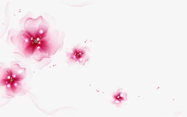 紫色花蕊的花朵免抠