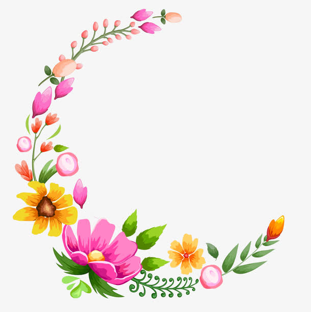 美丽的花边免抠